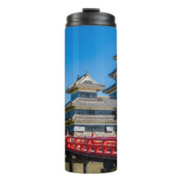 Matsumotokasteel en brug thermosbeker