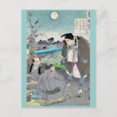 Matsuo Basho door Taiso, Yoshitoshi Ukiyoe Briefkaart (Voorkant)