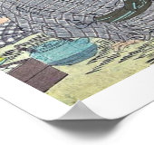 Matsuo Basho door Taiso, Yoshitoshi Ukiyoe Poster (Hoek)