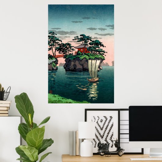 Matsushima van Tsuchiya Koitsu Poster (Thuiskantoor)