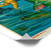 Matsya Avatar van Vishnu Poster (Hoek)