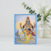 Matsya met de Vedas als zuigelingen Briefkaart (Staand voorkant)