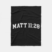 Matt 11_28 fleece deken (Voorkant)