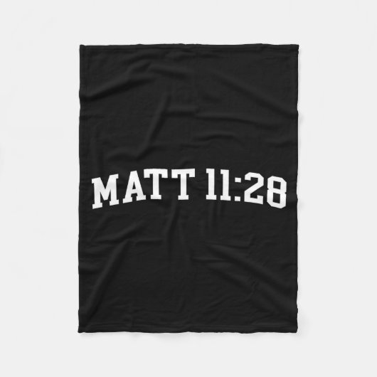 Matt 11_28 fleece deken (Voorkant)