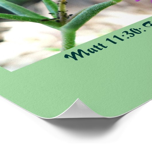 Matt 11:30 van de christenscriptie poster (Hoek)