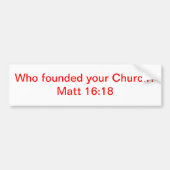 Matt 16:18 bumpersticker (Voorkant)