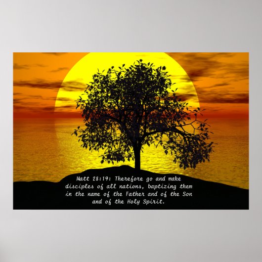 Matt 28:19 Ga daarom disciples maken Poster (Voorkant)