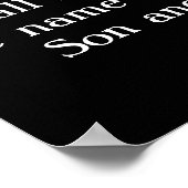 Matt 28:19 Met een adelaar voor de Amerikaanse vla Poster (Hoek)