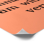 Matt 28:20 Gele en zwarte kanarie spotvogel Poster (Hoek)