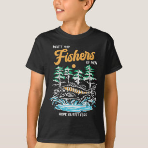 Matt 419 Vissers van Mannen Christelijk Gevist Vad T-shirt