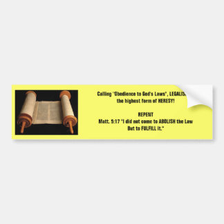 Matt 5:17 bumpersticker