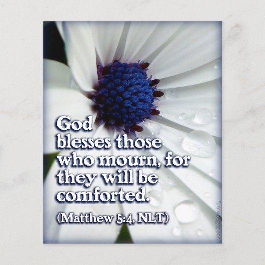 Matt 5v4 - Gezegend zijn degenen die rouwen Flyer (Voorkant)