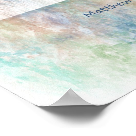 Matt 6:33 zoekt Ye First God Bijbelscriptie Poster (Hoek)