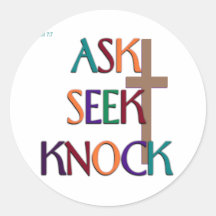 Matt 7:7 aanpasbaar Christelijk cadeau