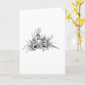 Matt Bern Classic Halloween Kaart (Gele Bloem)