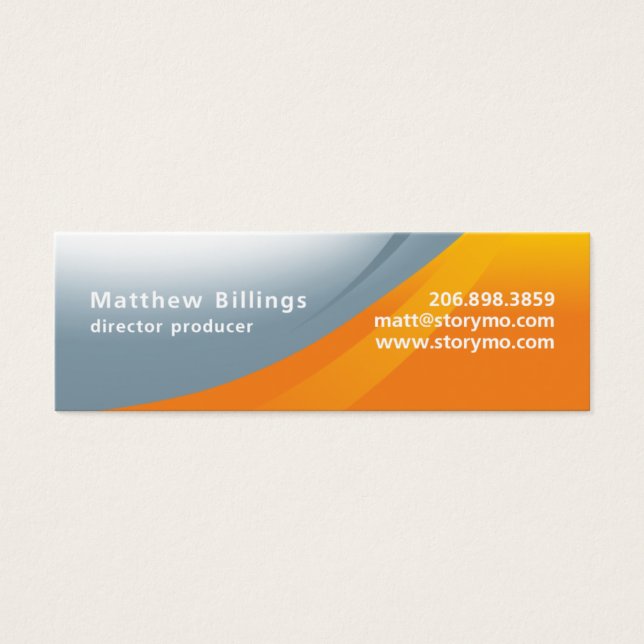 Matt Billings Skinny Mini Visitekaartjes (Voorkant)