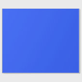 Matt Blue, Solid Single Color Blue Minimalist Gift Cadeaupapier (Vlak)