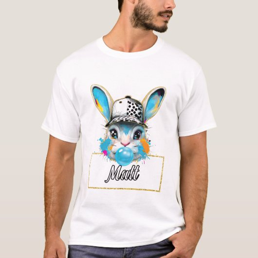 Matt Bubble Easter Bunny T-shirt (Voorkant)