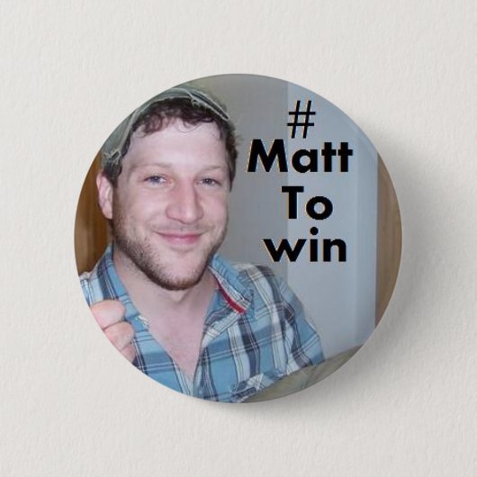 Matt Cardle to win x Factor 2010 Ronde Button 5,7 Cm (Voorkant)