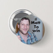 Matt Cardle to win x Factor 2010 Ronde Button 5,7 Cm (Voorkant /achterkant)