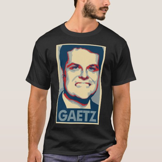 Matt Gaetz Poster Political Parody T-shirt (Voorkant)