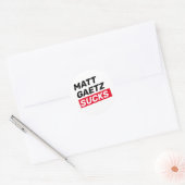 Matt Gaetz Sucks Ronde Sticker (Envelop)