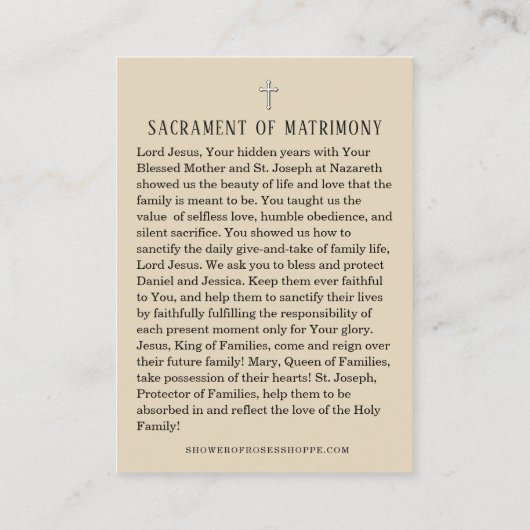 Matt & Haley Wascher Place Card Plaatskaartje (Achterkant)