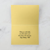 Matt Happy Birthday Zeilboten bij zonsondergang Kaart (Binnen)