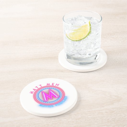 Matt Mannen Films onderzetter (Zijkant)