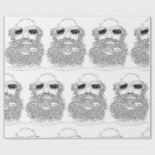 Matt met een vogel in zijn baarddewerkpapier cadeaupapier (Vlak)