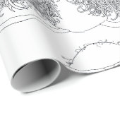 Matt met een vogel in zijn baarddewerkpapier cadeaupapier (Rol Hoek)