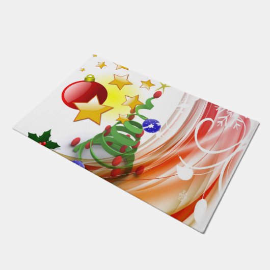 Matt met kerstdeur deurmat (Schuin)