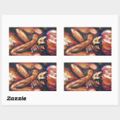 Matt Rechthoekige Sticker (Vel)