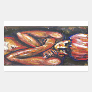 Matt Rechthoekige Sticker