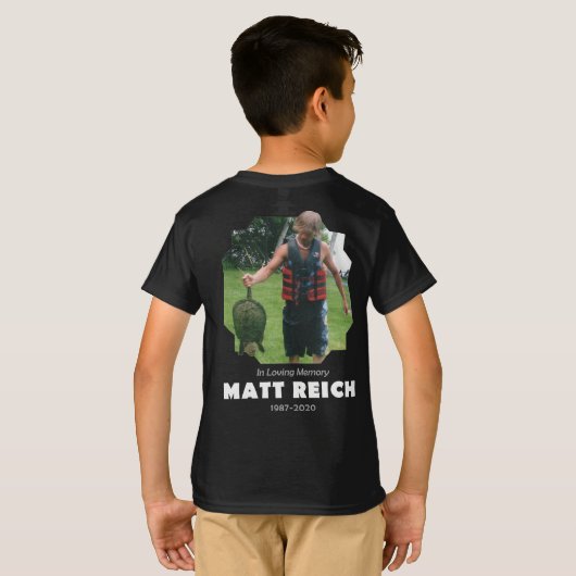 Matt Reich Memorial Kinder Shirt (Achterkant volledig)