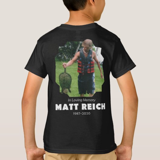 Matt Reich Memorial Kinder Shirt (Achterkant)