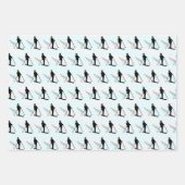 matt wrapping paper downhill skier graphic design (Voorkant)