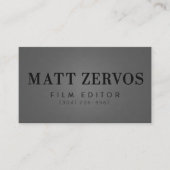 Matt Zervos Visitekaartje (Voorkant)