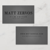 Matt Zervos Visitekaartje (Voorkant / Achterkant)