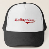 Mattapoisett Massachusetts Classic Design Trucker Pet (Voorkant)
