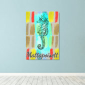 Mattapoisett Seahorse Canvas (Insitu (Houten vloer))