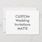 MATTE 120 lb 6,25 inch x 4,5-inch bruiloft Kaart (Voorkant)