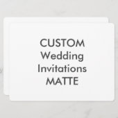 MATTE 120 lb 8,75 x 6,5-inch weddenschappen Kaart (Voorkant / Achterkant)