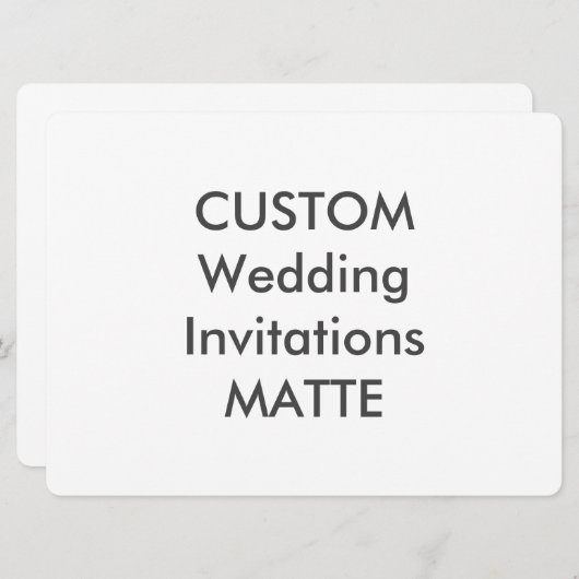 MATTE 120 lb 8,75 x 6,5-inch weddenschappen Kaart (Voorkant / Achterkant)