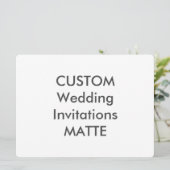 MATTE 120 lb 8,75 x 6,5-inch weddenschappen Kaart (Staand voorkant)