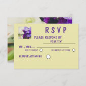 Matte 3,5 x 5 inch, standaard witte enveloppen inb RSVP kaartje (Voorkant / Achterkant)