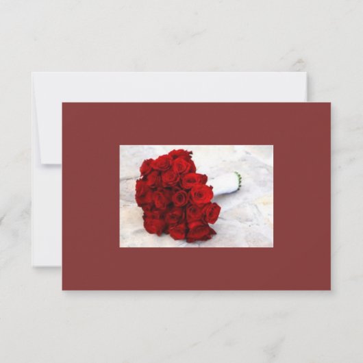 Matte 3,5 x 5 inch, standaard witte enveloppen inb RSVP kaartje (Achterkant)