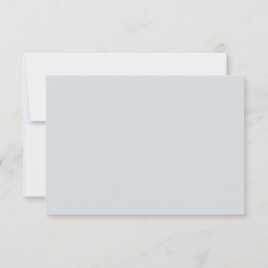 Matte 3,5 x 5 inch, standaard witte enveloppen inb RSVP kaartje (Achterkant)
