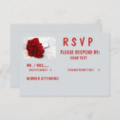 Matte 3,5 x 5 inch, standaard witte enveloppen inb RSVP kaartje (Voorkant / Achterkant)