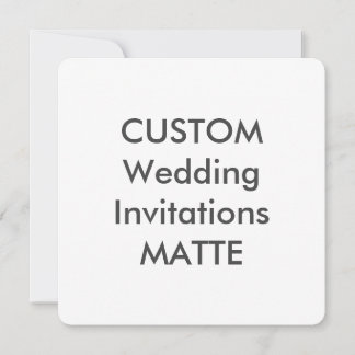 MATTE 5.25" Vierkante bruiloft Uitnodigingen